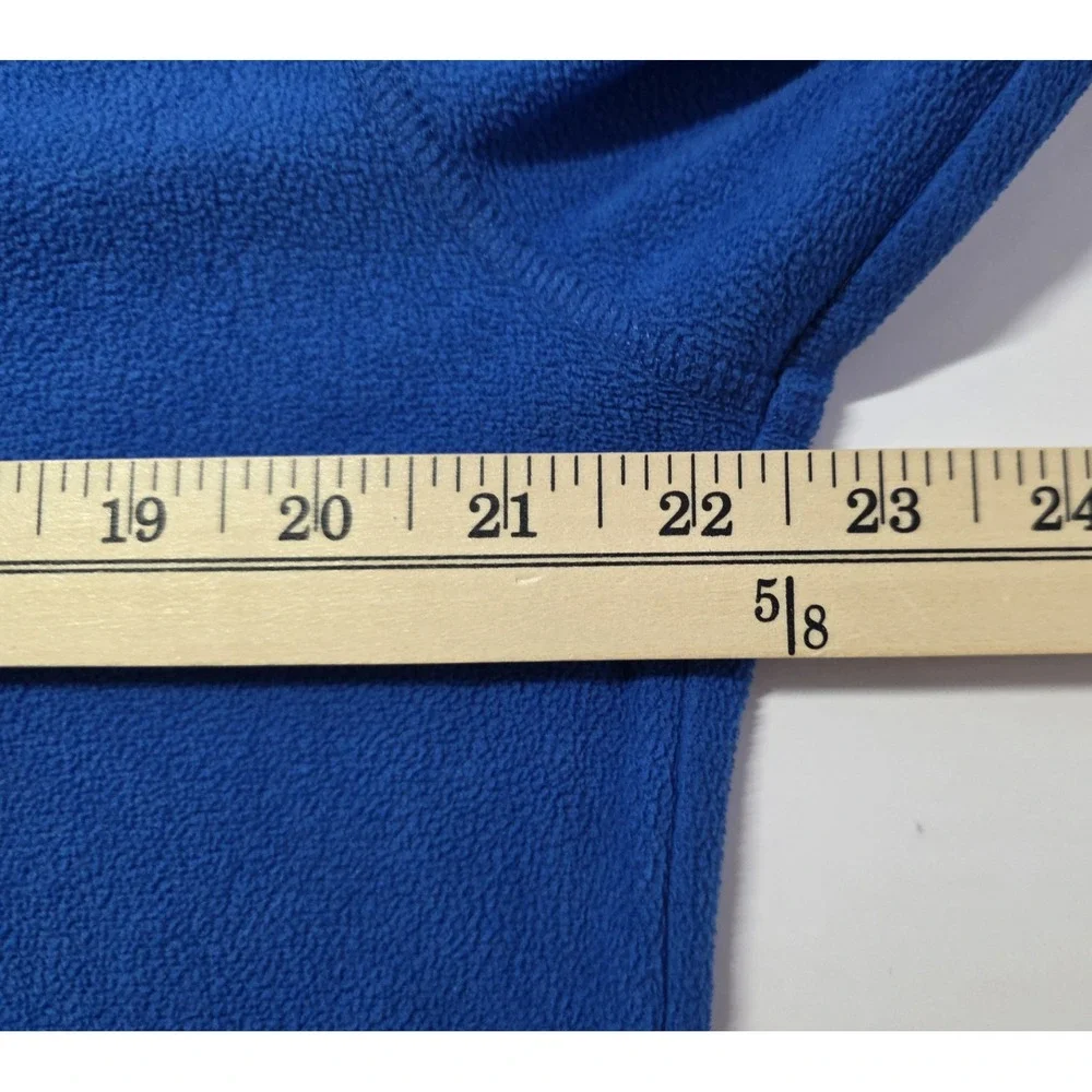 The North Face Mens Size M Blue Long Sleeve 1/4 Zip Fleece‎ Pullover